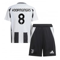 Juventus Teun Koopmeiners #8 Domáci Detský futbalový dres 2024-25 Krátky Rukáv (+ trenírky)